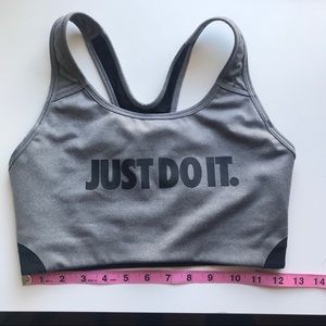 Gray Nike Sports Bra